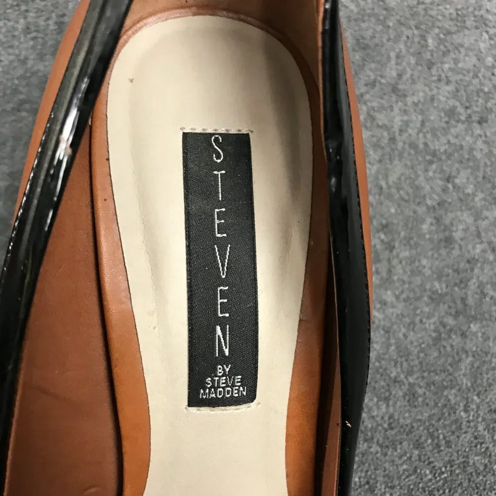 Steven by Steve Madden Aftrdark Brown Leather Stiletto Pumps High Heels Sz 8.5 - Picture 4 of 10